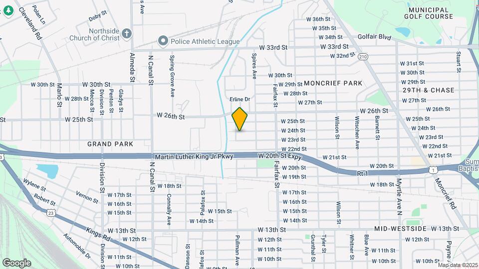 1956 W 24th St Map and Location Details