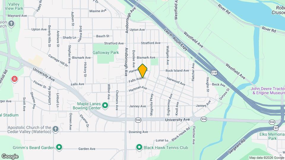 2215 Falls Ave Map and Location Details