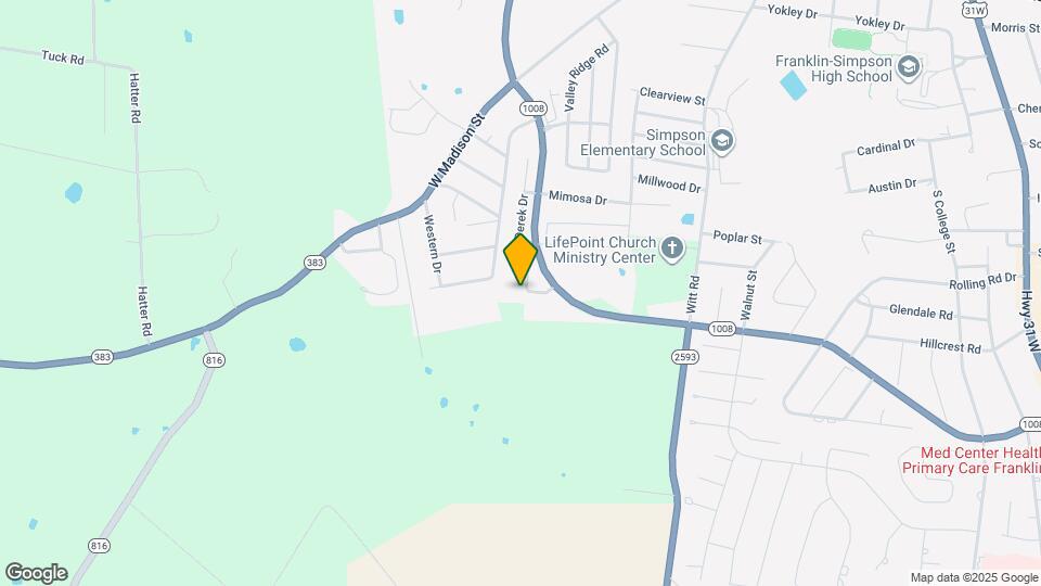 1211 Derek Dr Map and Location Details