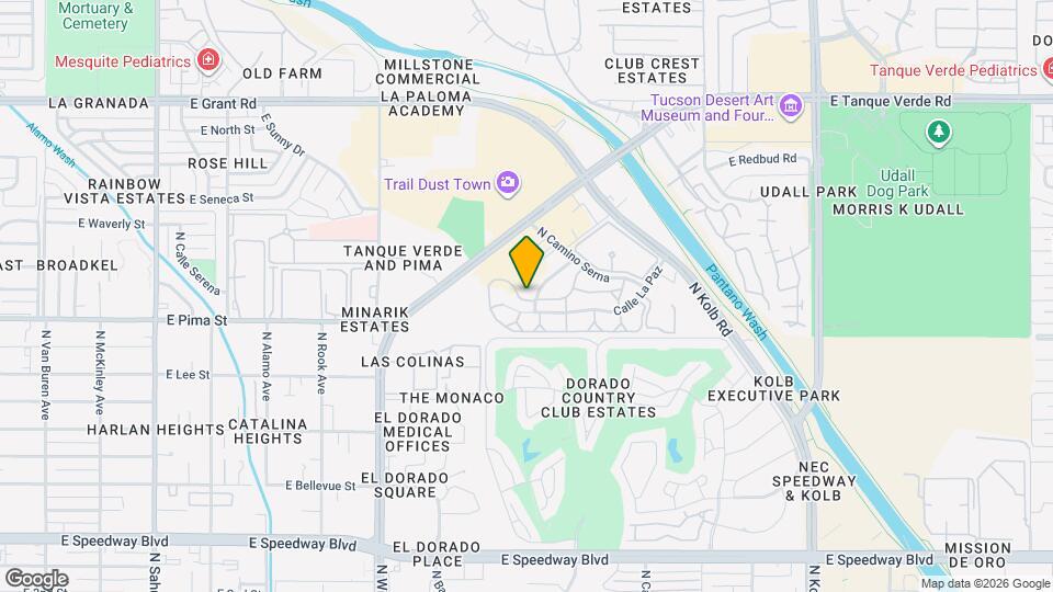 6609 East Calle Alegria Map and Location Details