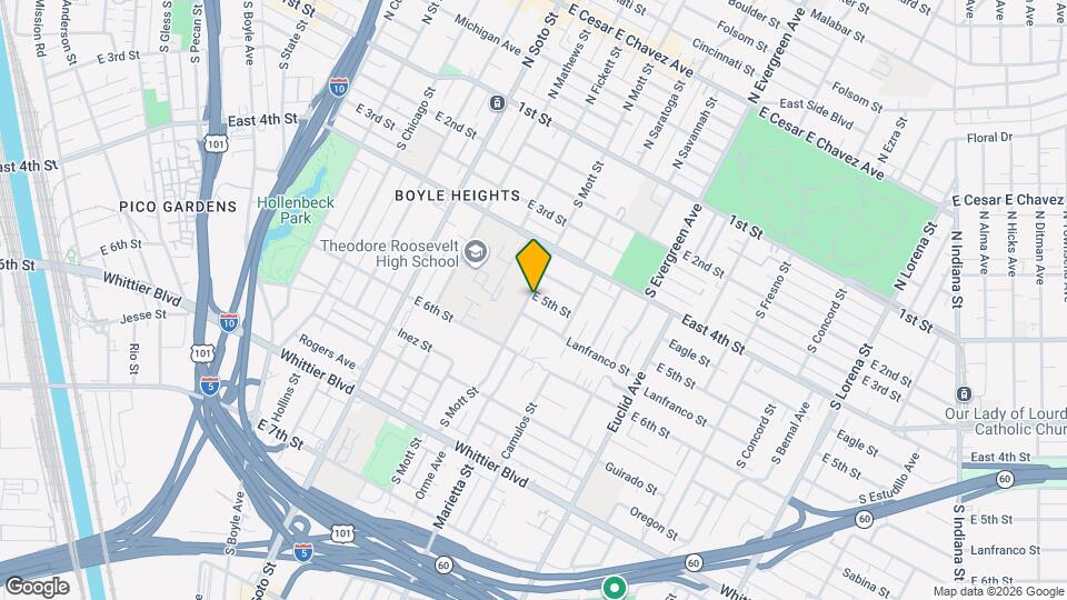 460 S Mott St Map and Location Details