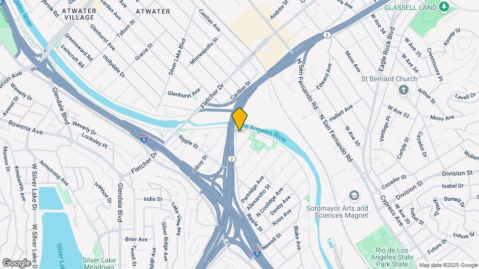 LA River House Map and Location Details