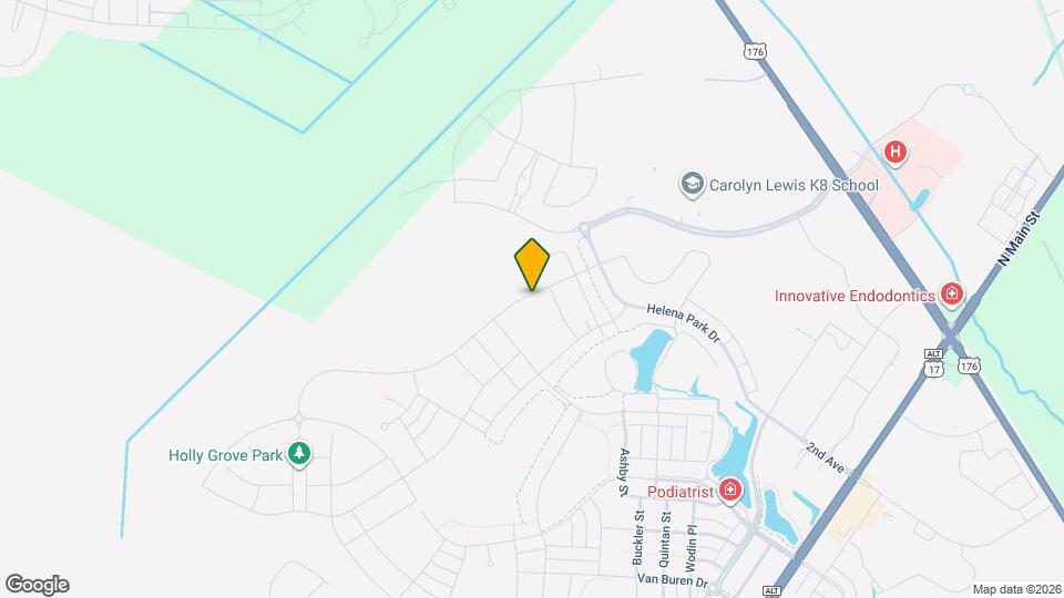 201 Denham St Mapa y Detalles de la Ubicación