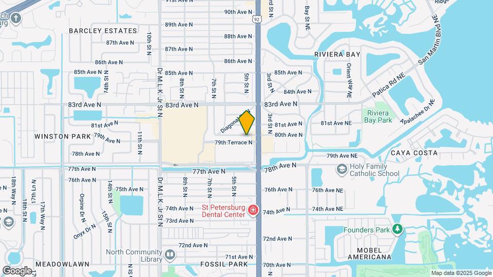 438 80th Ave N Map and Location Details