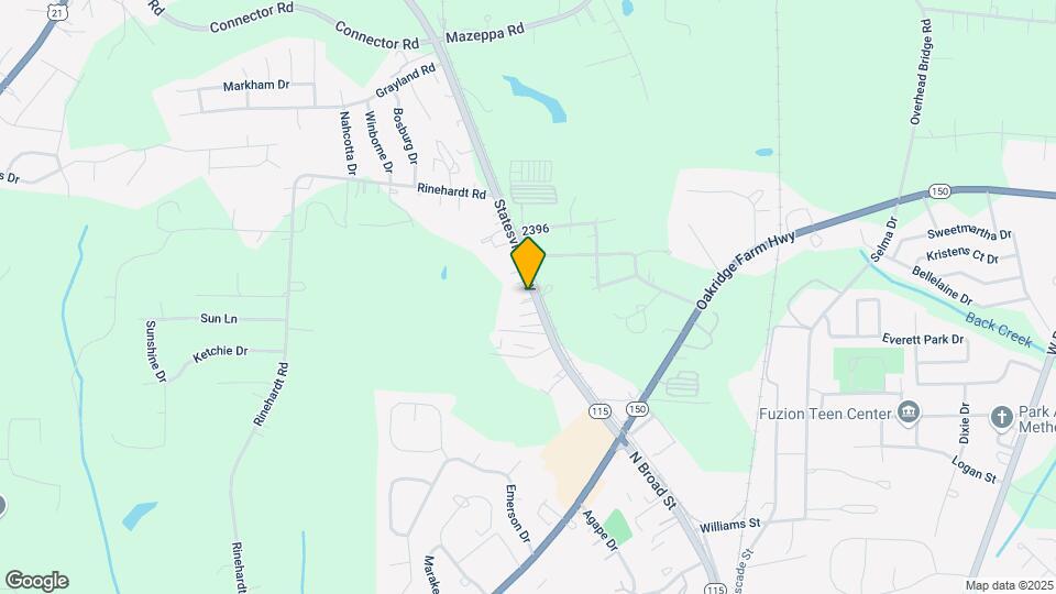 2362 Statesville Hwy Map and Location Details