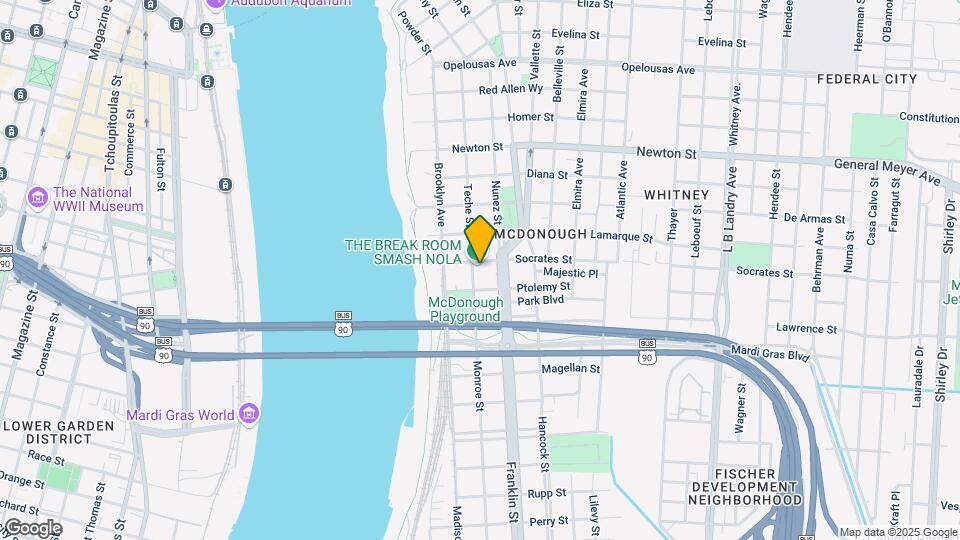 1412 Teche St Map and Location Details