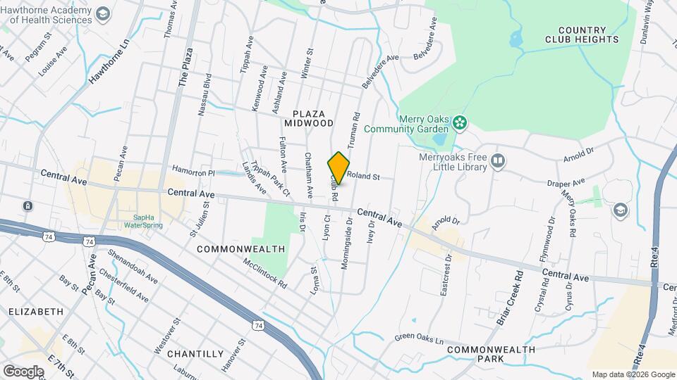 1624 Club Rd Map and Location Details