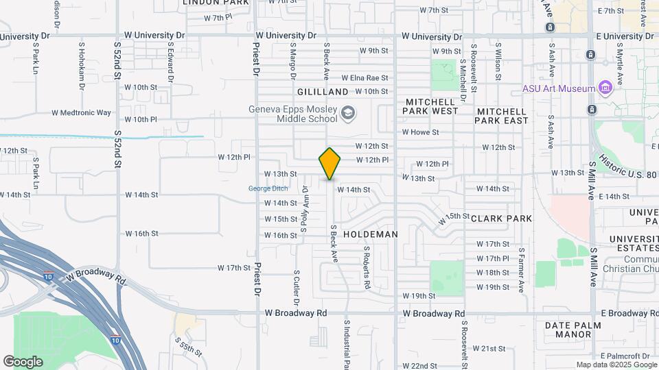 1320 S Beck Ave Map and Location Details