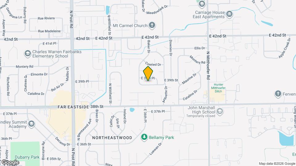 9538 E 39th St Map and Location Details