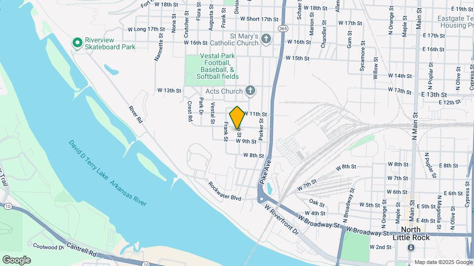 915 Division St Map and Location Details
