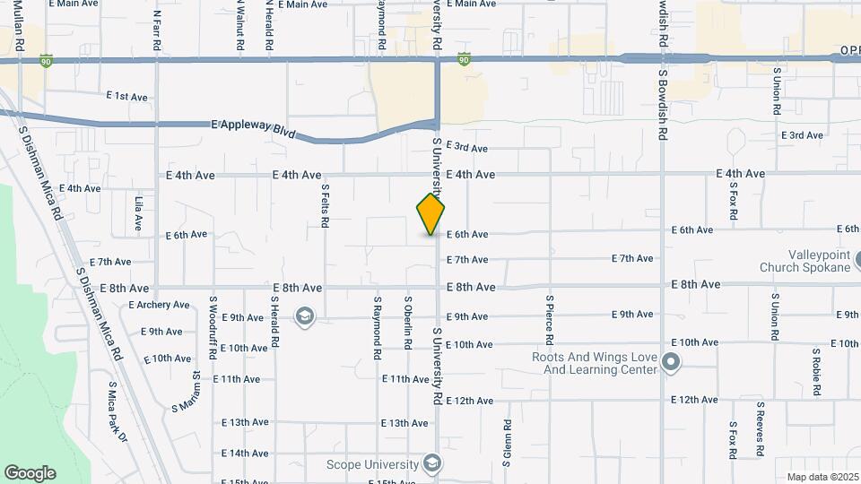 608 S University Rd Map and Location Details