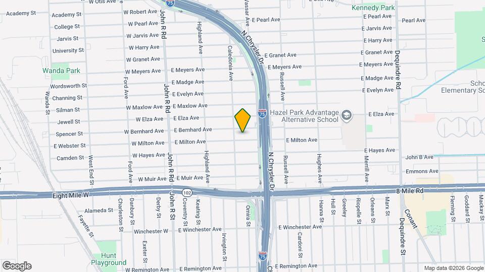 735 E Milton Ave Map and Location Details