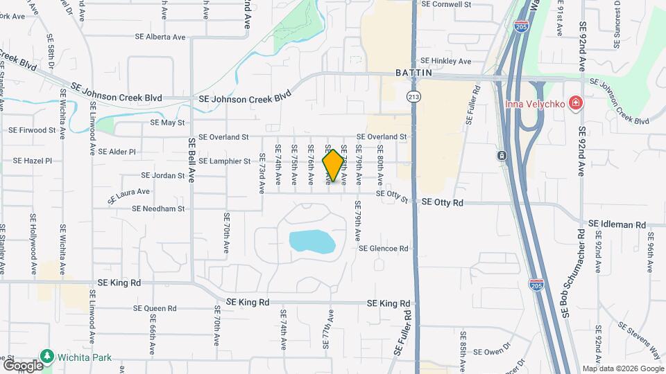 7707 SE Otty St, Unit 208 Map and Location Details