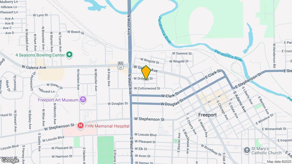 419 N Lemon Ave Map and Location Details