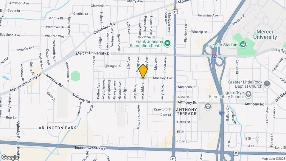 719 Poppy Ave Map and Location Details
