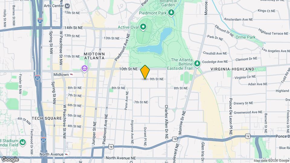 349 9th St NE Map and Location Details