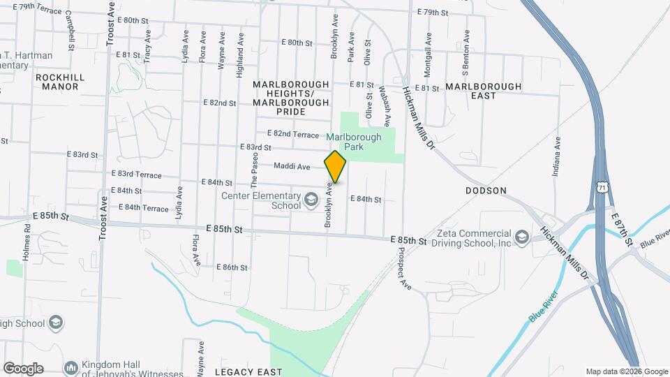 8349 Brooklyn Ave Map and Location Details