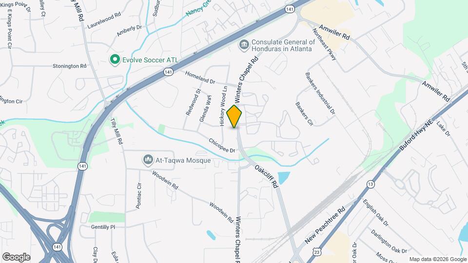 4334 Winters Chapel Rd Map and Location Details