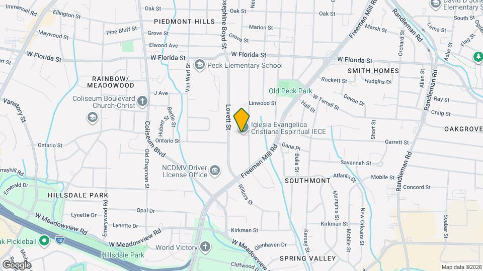 1636 Willomore St Map and Location Details