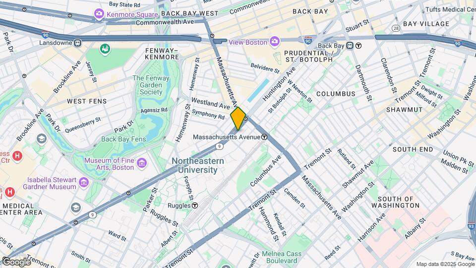 270 Huntington Ave, Unit 201 Map and Location Details