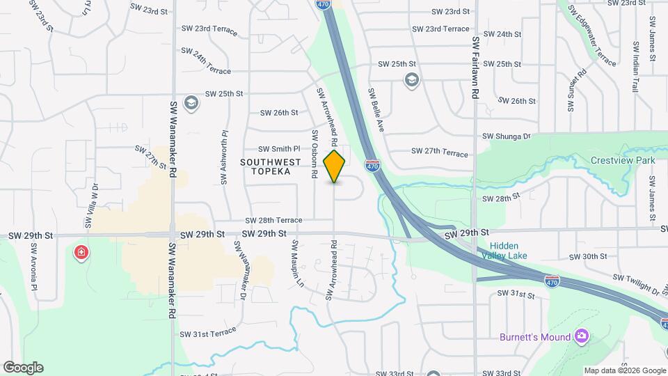 2727 SW Arrowhead Rd Map and Location Details