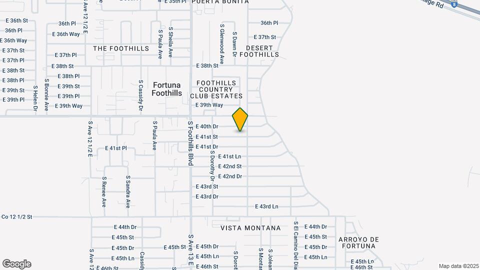 13292 E 41st St, Unit Yuma casita Map and Location Details