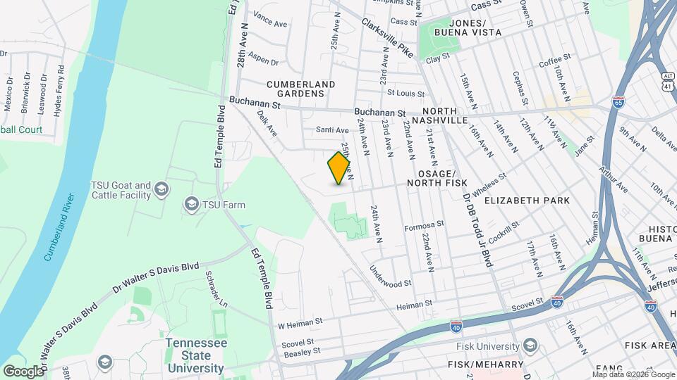 2508 Osage St Mapa y Detalles de la Ubicación