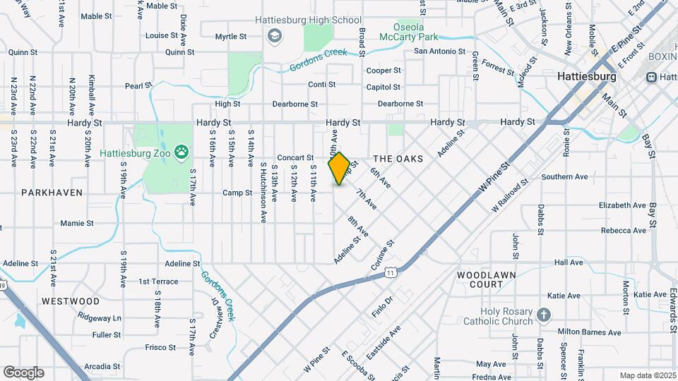808 Camp St Map and Location Details