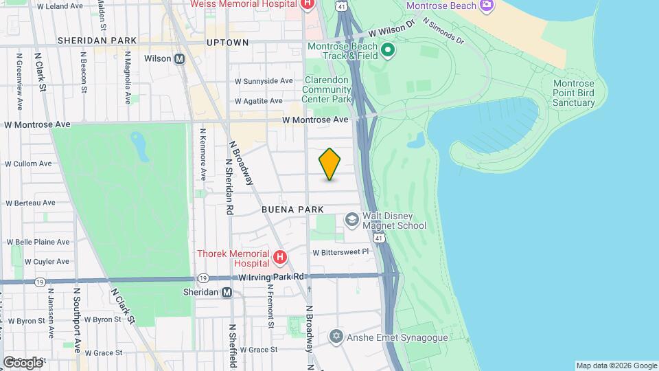 724 W Buena Ave, Unit 3F Mapa y Detalles de la Ubicación