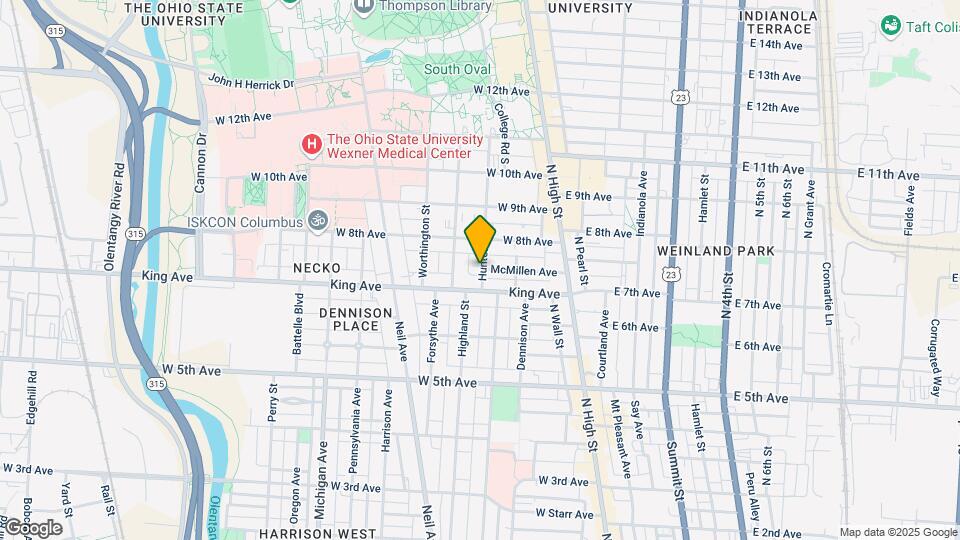 1427 Hunter Ave Map and Location Details