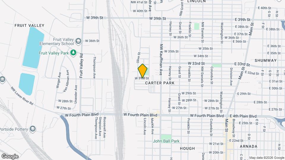 1123 W 31st St Map and Location Details