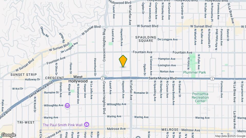 1206 Hayworth Ave Map and Location Details