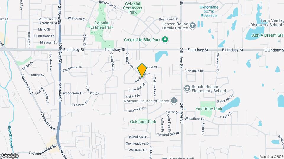 1932 Elmhurst Dr Mapa y Detalles de la Ubicación