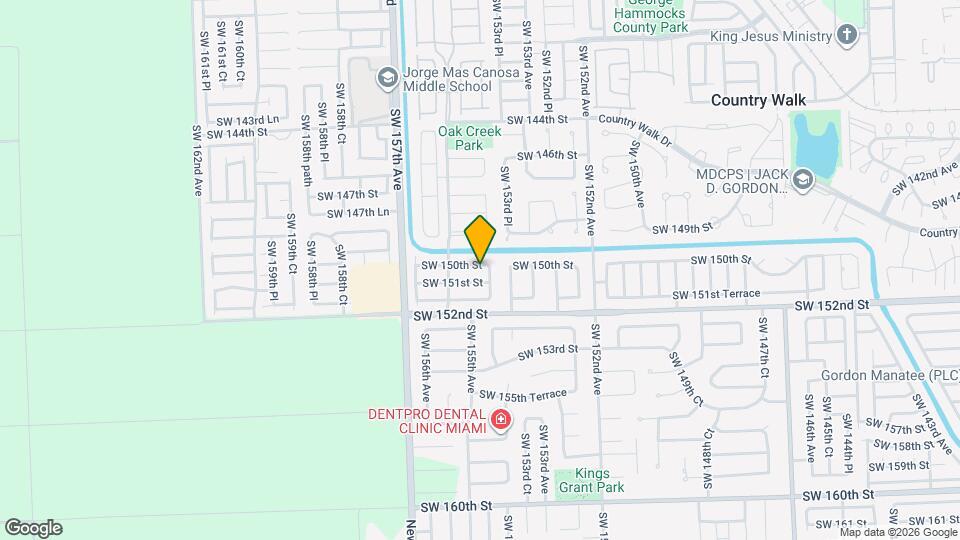 15440 SW 150th St Mapa y Detalles de la Ubicación