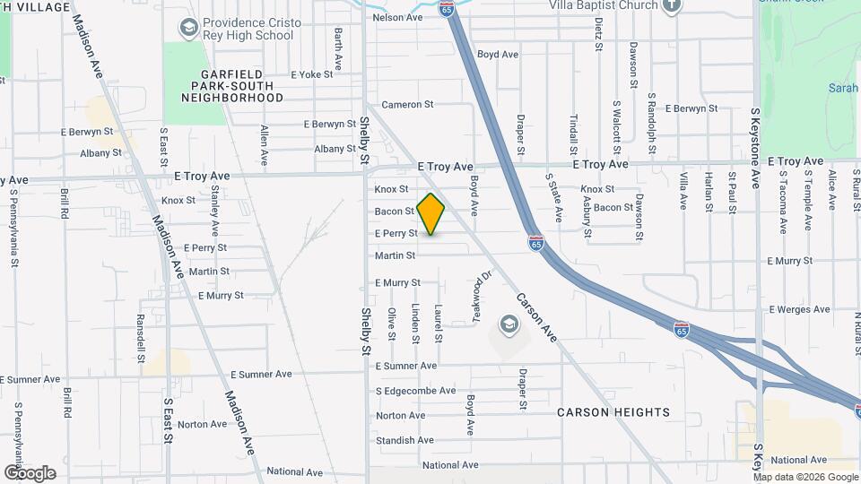 1219 E Perry St Mapa y Detalles de la Ubicación