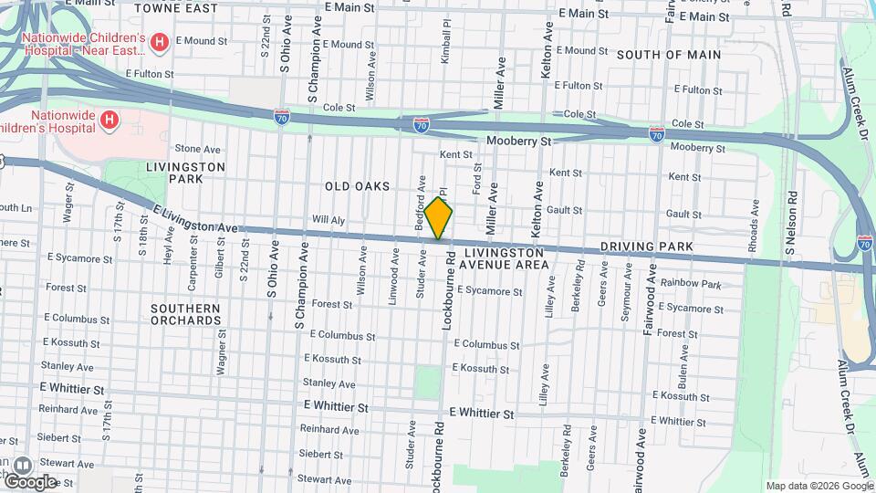 1269 E Livingston Ave Mapa y Detalles de la Ubicación