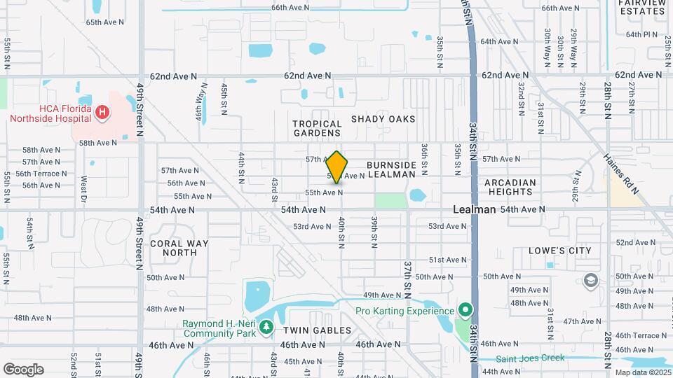 5502 40th St N Map and Location Details