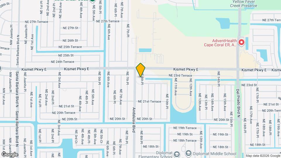 2310 NE 8th Pl Map and Location Details