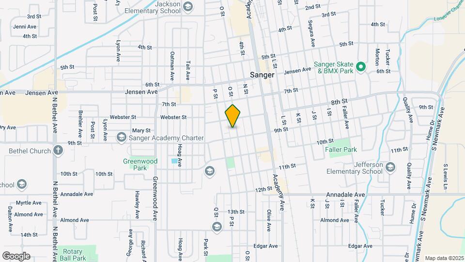 829 O St Map and Location Details