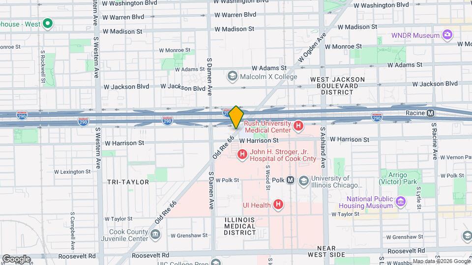 1918 W Ogden Ave Mapa y Detalles de la Ubicación