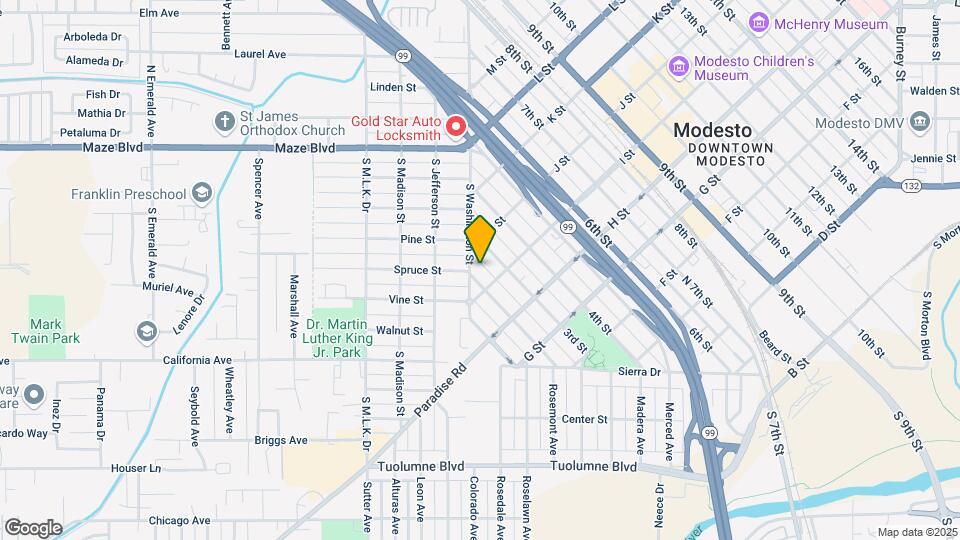 430 S Washington St Map and Location Details