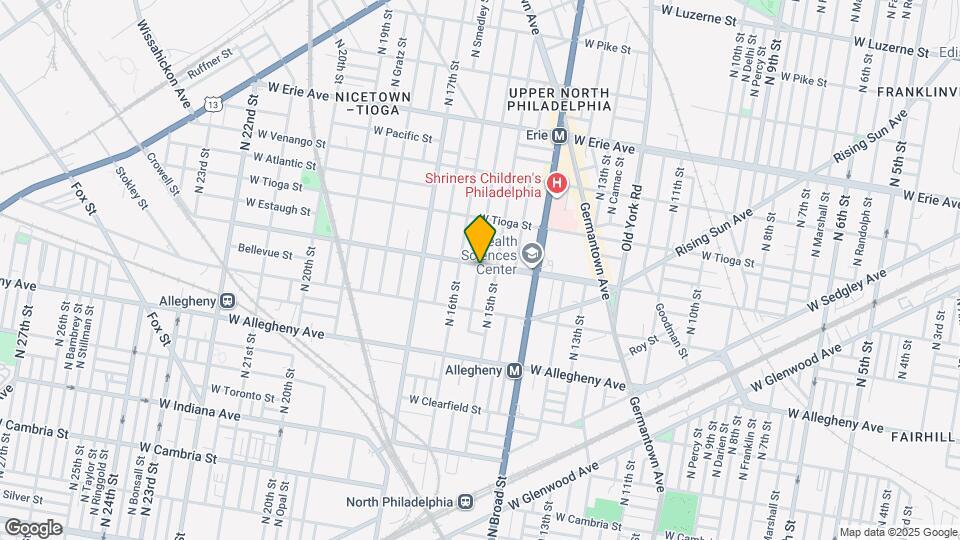 1520 W Ontario St Map and Location Details