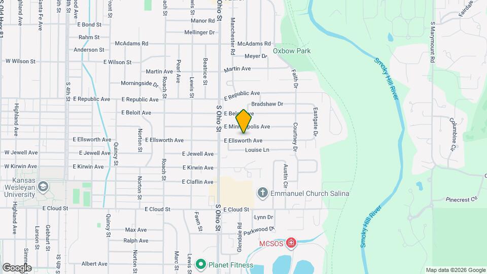 1217 E Ellsworth Ave Map and Location Details