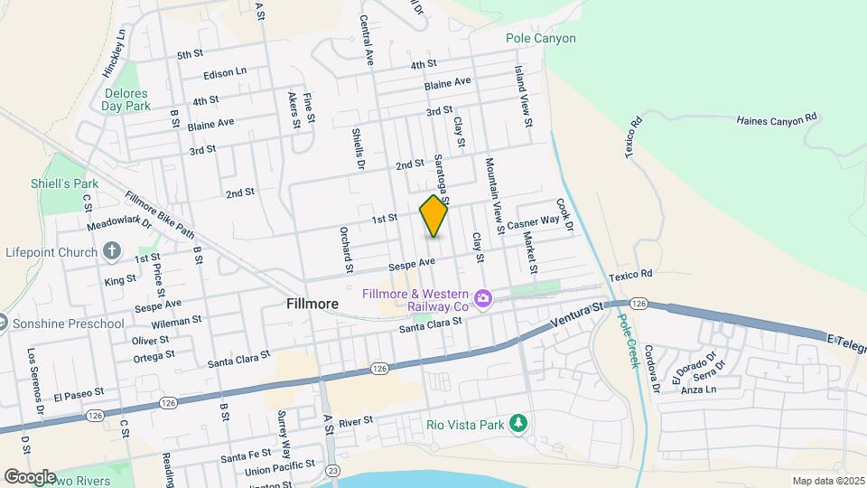 416 Fillmore St Map and Location Details