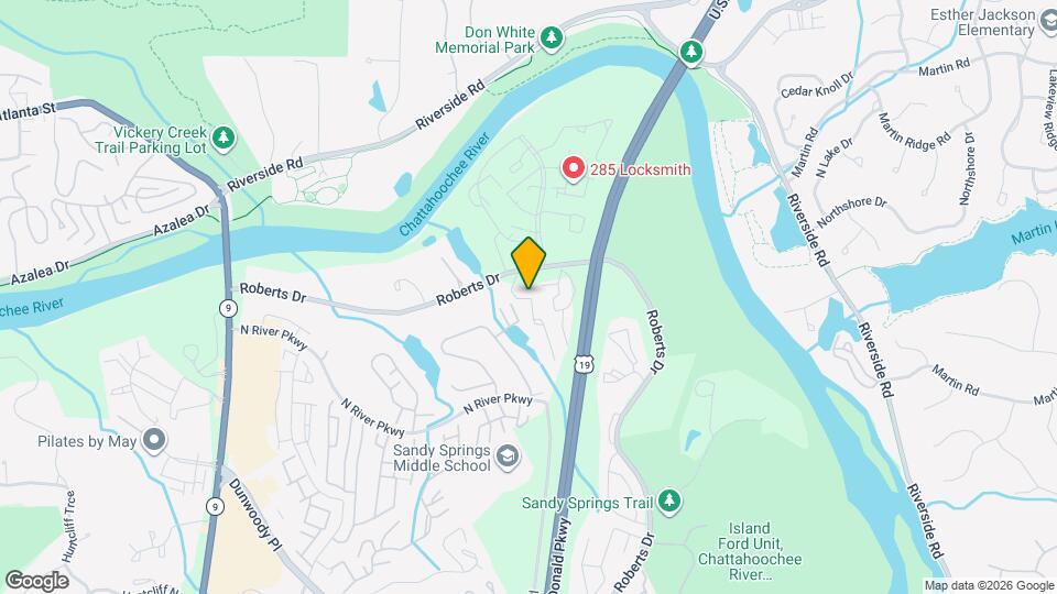 303 River Run Dr Map and Location Details