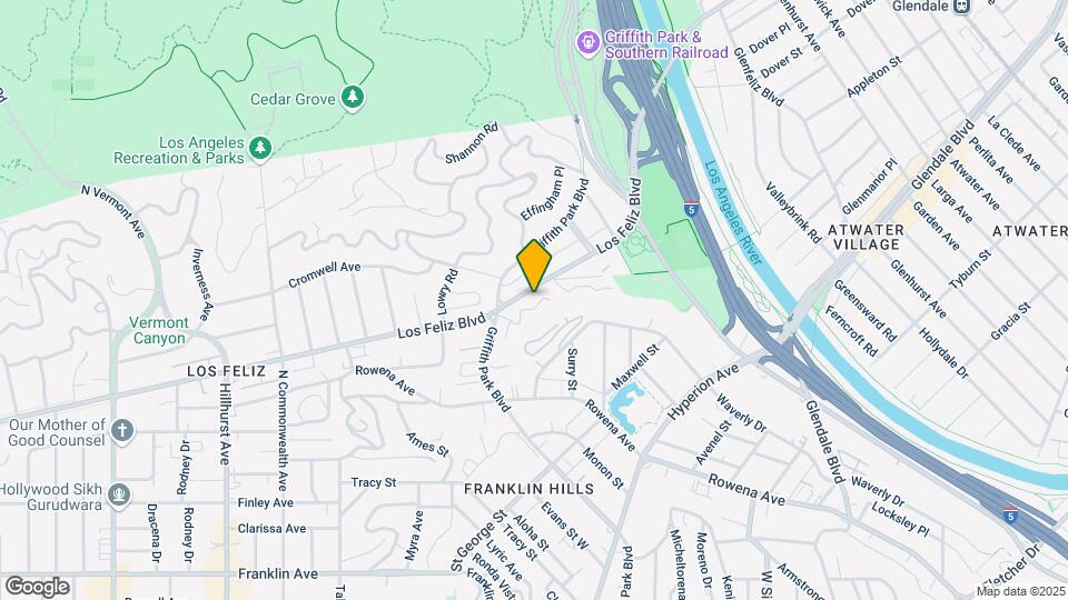 3818 Los Feliz Blvd Map and Location Details