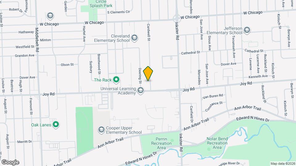 8885 Cardwell St Map and Location Details