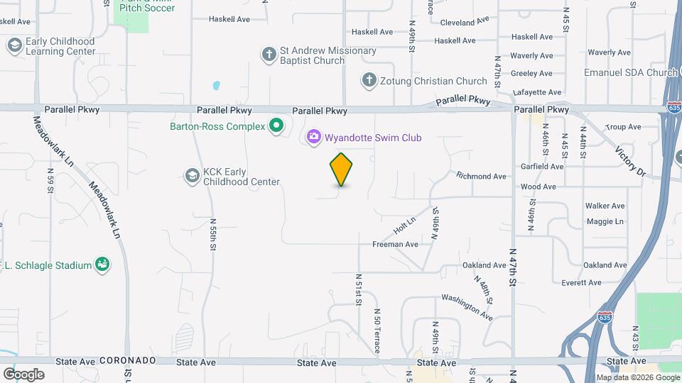 1727-1729 N 51st Terrace Map and Location Details