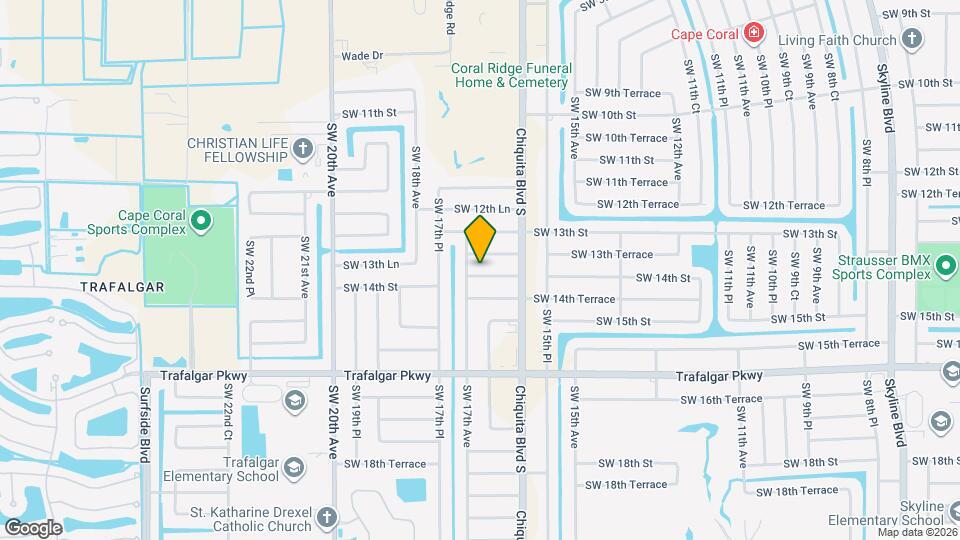 1627 SW 14th St Map and Location Details