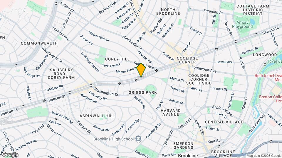 1465 Beacon St Map and Location Details